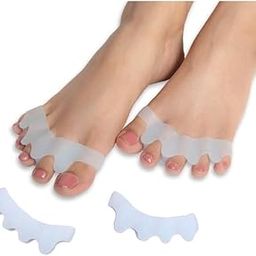 Toe Corrector for Bunions, Hammer Toe & Overlapping Toes – Gel Toe Separator & Straightener for Men & Women – Pain Relief for Crooked, Curled, Bent Toes – Washable & Reusable Orthopedic Pads-17