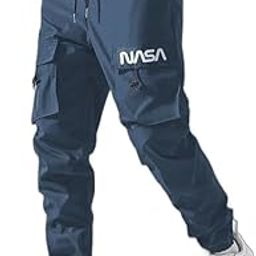 New Men's Lycra Midrise Elastic Waist Trackpant (NASA_Blue_30_L)-image-18