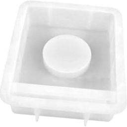 MERISHOPP Silicone Mould Resin Casting Xmas DIY Epoxy Resin Crafts Candle Holder Mould Square10.7x9.2x2.6cm| Decorative Candle Holder | Antique Tealight Stand-image-89