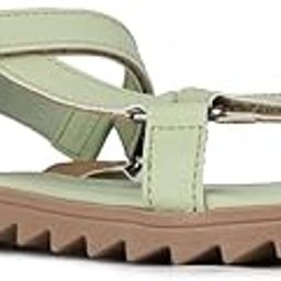inc.5 Womens Womens Green Solid Open Toe Flats Slide Sandal-picture-12