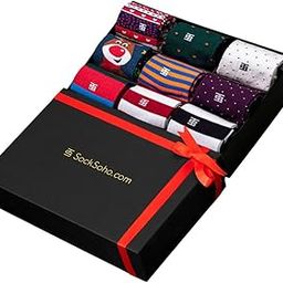 Premium Christmas Socks For Men Pack of 9 - (Crew Length | Scottish Lisle Cotton | Free Size (UK 7-12)) | Splendor Gift Edition, Assorted-image-12