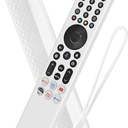 Cotbolt Silicone TV Remote Cover Compatible with TCL iFFALCON Smart Tv Remote 2025 Models RC833A 4K QLED Google TV (White) [Remote NOT Included]-image-46