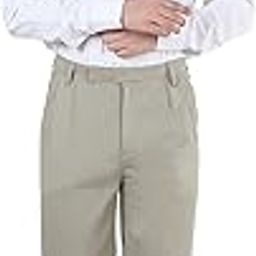 Pleat-Front Formal Trousers Pants Regular Fit for Men, Waist Sizes 32-46-picture-35