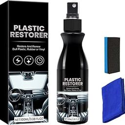 Obedient Ceramic Plastic Restorer for Cars – Hydrophobic Trim Coating, Black Plastic Interior Scratch Remover,refurbish Agent for Exterior Durable Crystal Coating for Long-Lasting Shine-image-43