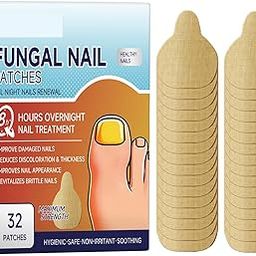 32Pcs Nail Treatment Patches,Nail Repair Serum for Discolored and Damaged Nails,Renewal Nail Patches for Daily Care-image-5