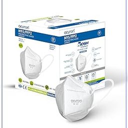 N95 FFP2 Protective Ear Loop Style Unisex Face Masks | NIOSH Compliance Certified Face Masks With 5 Layered Filtration (White, Pack of 50)-14