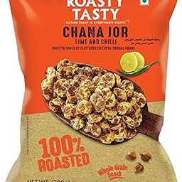 Roasty Tasty Roasted Chana Jor Lime & Chilli Whole Grain Indian Snacks- 200g |No MSG | Zero Cholesterol & Trans Fat | Diet Namkeen | Gluten Free | Ready-to-eat | High in protein | Export Quality-image-12