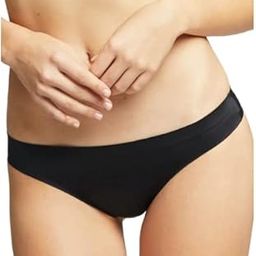 Women Thongs Black Color Cotton Blend Large Size-image-104