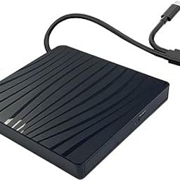 External DVD Drive,USB 3.0 Type-C CD DVD/RW Optical Drive USB C Burner Slim CD/DVD ROM Rewriter Writer Reader Portable for PC Laptop Desktop Windows 7/8.1/10 Linux OS Aple-13
