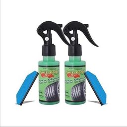 SWISS GOLD Tyre Shiner 100ml Bike & Car Tyre Polish Dresser | Prevents Fading and Cracking of Tyres | Long Lasting Super Black Shine | Tyre Dresser Spray Polish - 100ml-image-4
