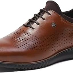 Mens Solid Lace Up Genuine Leather Casual Shoes (201803FW)-image-54