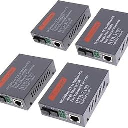 CALANDIS™ 4 Pcs 10/100Mbps Single Mode 25KM Simplex SC Fiber RJ45 Ethernet Converter | Network Switches | Switches & Hubs | Enterprise Networking, Servers-69
