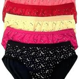 Printed Cotton Panties for Women - Comfortable 6-Pack Everyday Briefs-picture-38