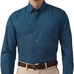 Peter England Men's Cotton Solid Regular Fit Shirt-image-27