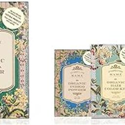 Kama Ayurveda 100% Organic Henna Powder, 100g & Kama Ayurveda Natural Organic Hair Color Kit-image-13