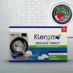 Klenzmo Washing Machine Cleaner Descale Tablet, Descaler for top load and front load | Washing Machine Drum Cleaner & Tub Cleaner | 20g x 6 (120g)-18