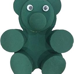 Floral Foam 3D Teddy Bear Shape for Fresh & Artificial Flower Decoration - Wedding, Birthday, Anniversary, Party, Valentine, (1 No) 18"x18" Green-image-33