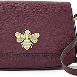 London Women's Faux Leather Tan Britney Bee Sling Bag-image-64