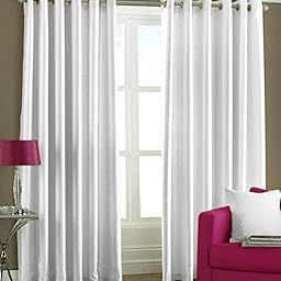 Kiara Creations 1 Piece Plain Solid Curtains for Window 5 Feet, White (White, 5 Feet (1-Pc)), Semi Sheer-image-15