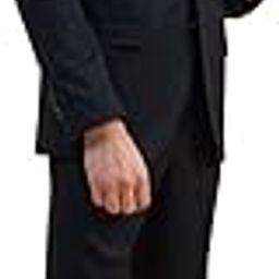 Men Notch Collar Solid Suit Set-image-21