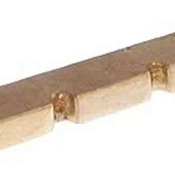 Guitar Replacement Brass Bridge Top Nut Carved Golden for 4-String Bass Accs - 42x3mm-picture-4