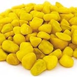 Elettra Stones for Decoration||Colour Stones||Pebbles for Decoration|| Ornamental River Rocks Tumbled Stone Pebbles Unplanted Substrate for Aquarium Home Decor Garden Landscape (Yellow, 5Kg)-image-49