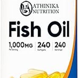 Fish Oil Omega 3 Softgels with EPA & DHA (1000mg of Fish Oil, 560mg of Omega-3), 240 Softgels, Non-GMO, Gluten Free.-15