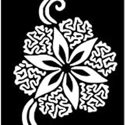 Temporary Tattoowala Classic and Decorative Henna Stencil Templates with Reusable Sticker Format-28