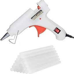 FADMAN 7 MM HOT Adhesive (30 Glue Sticks) with White 20 WATT Mini HOT Glue Gun for DIY Craft Work (ON Off Switch Button & Indicator)-image-93