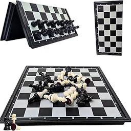 BCBESTCHESS 10x10 Inches Magnetic Foldable Chess Board Set Travel Portable Chess Set for Kids and Adult-10