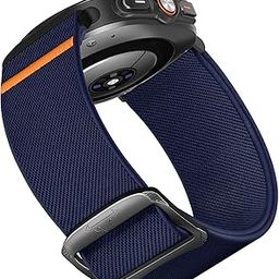 Croiky Soft Stretchy Nylon Band Compatible with Samsung Galaxy Watch 7 Ultra Bands (2024), Nylon Sport Bands for Galaxy Watch 7 Ultra 47mm Men Women - Navy Blue-image-23
