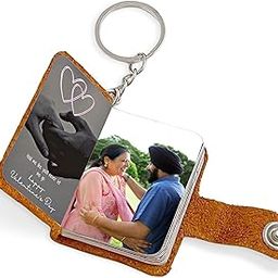 Customizable Leather Mini Photo Album Keychain - with 12 to 23 Photos - Gift Idea for, Birthdays, Anniversaries, Mom, Dad or Special Moments-image-21