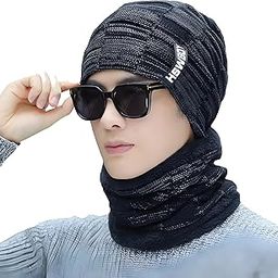 Warm and Stylish Winter Scarf and Cap Set ? Cozy Knitted Winter Scarf and Beanie Combo, Fleece-Lined for Extra Comfort ? Fashionable Cold Weather Accessories for Men, Women, and Children-image-24