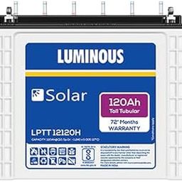 Luminous Solar LPTT12120H 120Ah Tall Tubular Battery – 12V, Advanced Tubular Plate Technology, 72-Month Warranty, High Efficiency, Low Maintenance, Ideal for Solar-picture-14