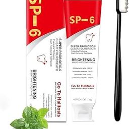 Super Probiotic-6 Toothpaste, Sp-6 Ultra Whitening Toothpaste, Sp 6 Toothpaste, Deep Cleaning Care Toothpaste, Fresh Breath, Super Probiotic-6 Toothpaste(1pcs Toothpaste + 1pcs Toothbrush)-14