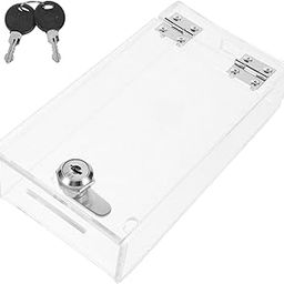 Operitacx Transparent Phone Locked Box, Multi-Purpose Cell Phone Box with Lock Cell Phone Locker Cell Phone Holder for Classroom-image-4