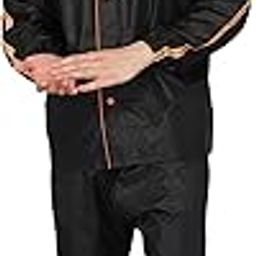 the clownfish Bruce Series Men's Waterproof Polyester Regular Raincoat With Hood And Reflector Logo At Back For Night Travelling. Set Of Top And Bottom. Printed Plastic Pouch With Rope-picture-31