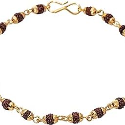 Premium Rudraksh Rakhi for Brother | Handmade Designer Thread with Gold-Toned Beads | Traditional Gift for Raksha Bandhan-image-9