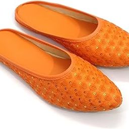 Synthetic Women/Girls Stylish Ethnic Jutti/Mules-027-image-52