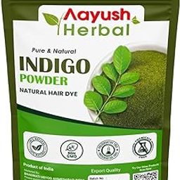 Oree Aayush Herbal Natural Indigo Powder For Hair - Natural Hair Color 100G-55