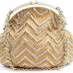 Women Golden Beaded Shiny Batuwa-17