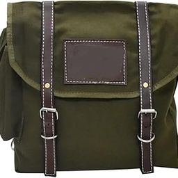 KOHLI Accessories Touring Side Canvas Bag 10ltr Compatible with RE350/500 CC All Bikes (Army Green)-image-99