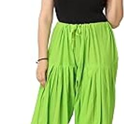 Woman's Cotton Plain Patiala Salwar(Free-Size)-picture-12