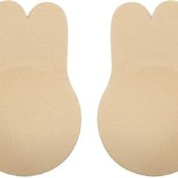 FancyPants Bunny Boob Stickies - Beige – Reusable Nipple Covers for Women, Invisible, Comfortable, Self-Adhesive Silicone Pasties, Perfect for Backless, Strapless & Sheer Outfits-image-2