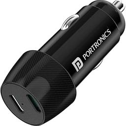 Portronics 40W Car Power 14 Fast Car Charger with Dual Type-C Output, PD Power Delivery, 40 Watts Total, Adapter Compatible with Most Cars & Cellular Phones (Black)-19