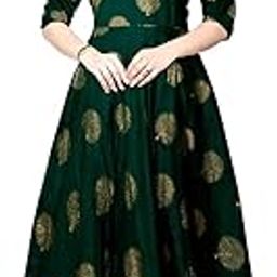 Women's Printed Rayon Fit & Flare Anarkali Maxi Gown for Girl/Women/Ladies (Free Size Upto XXL)-picture-18