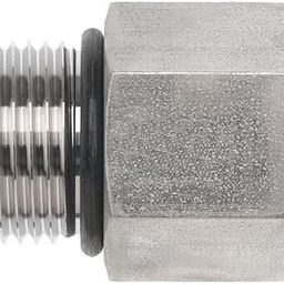 Brennan Industries 6405-02-04-O Steel Straight Tube Fitting, 5/16"-24 SAE ORB x 1/4"-18 NPTF Thread, 1/8" Male O-Ring Boss x 1/8" Female NPTF-image-58