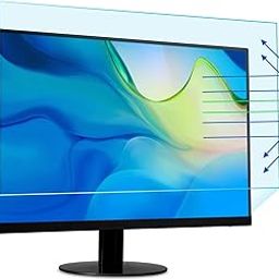 24 Inch Monitor Screen Protector -Blue Light Filter, FORITO Eye Protection Blue Light Blocking Anti Glare Screen Protector Compatible 24 Inch 16: 9 Desktop Monitor-12