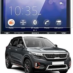 CEASE PROTECTOR Company Fiited Car's Android Player Touch Screen System Screen Guard Compatible with Sony XAV AX6000 Car Music System Clear Glossy (1: Piece)-image-26