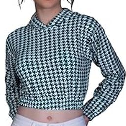 Girl's/Women's Western Crop Top with Innovative Chex Printed & Full Sleeves for Girl's/Women's||Casual Wear||Running Wear Western Crop Top for Girl's/Women's.-image-87